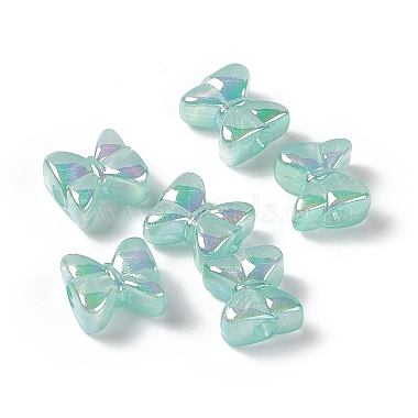 Aquamarine Bowknot Acrylic Beads