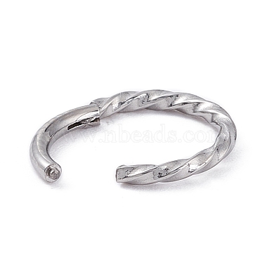 Non-Tarnish Twisted Ring Hoop Earrings for Girl Women(STAS-D453-01P-02)-2