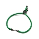 Bracelets coulissants en corde milan torsadée à moitié finis(FIND-G032-01B-08)-2