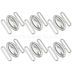 6Pcs Alloy Waist Belt Buckles, for Women's Coats & Puffer Jackets, Platinum, 36x37.5x7.5mm, Hole: 30x4mm(FIND-BC0019-81A-P)