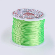 Flat Elastic Crystal String, Elastic Beading Thread, for Stretch Bracelet Making, Lime, 0.5mm, about 49.21 yards(45m)/roll(EW-P002-0.5mm-A09)