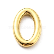 304 Stainless Steel Linking Rings, Oval, Real 14K Gold Plated, 18.5x12x3mm, Inner Diameter: 12x6mm(STAS-B044-15G)