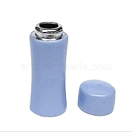 Miniature Alloy Vacuum-insulated Bottle Display Decorations, for Dollhouse, Rectangle, Light Sky Blue, 9x25mm(MIMO-PW0001-072C)