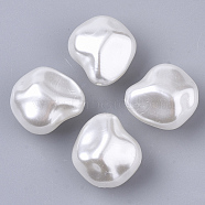 ABS Plastic Imitation Pearl Beads, Nuggets, Creamy White, 20x18.5x13mm, Hole: 1.2mm, about 262pcs/500g(OACR-T022-02A)