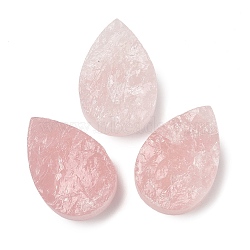 Natural Rose Quartz Cabochons, Teardrop, 29.5~30x20.5x9.5~11mm(G-K338-40C-02)