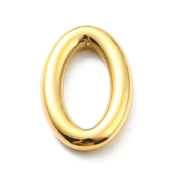 304 Stainless Steel Linking Rings, Oval, Real 14K Gold Plated, 18.5x12x3mm, Inner Diameter: 12x6mm