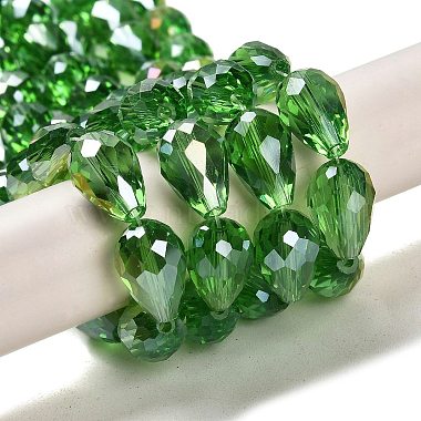 Electroplate Glass Beads Strands(X-EGLA-D015-15x10mm-19)-2