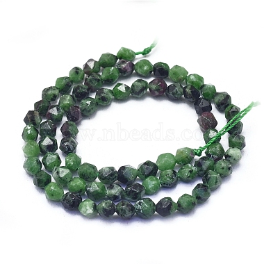 Natural Ruby in Zoisite Beads Strands(G-L552O-06-6mm)-3