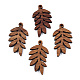 Natural Walnut Wood Pendants(WOOD-T023-15)-3