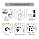 Cartoon Monkey Paper Stickers Set(DIY-G066-35)-4