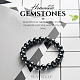 Non-magnetic Synthetic Hematite Round Beads Stretch Bracelets(BJEW-PH0001-8mm-22)-8