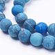 Dyed Natural Map Stone/Picasso Stone/Picasso Jasper Beads Strands(G-F520-52-6mm)-3