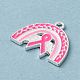 Breast Cancer Pink Awareness Ribbon Theme Alloy Enamel Pendants(ENAM-A147-01F)-2
