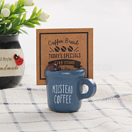 Wood Name Card Holder, Photo Memo Holders, for School Office Supplies, Coffee Cup, 30x40mm(PW-WG53446-02)