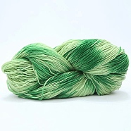 Acrylic Fiber Yarn, Gradient Color Yarn, Yellow Green, 2~3mm, about 50g/roll(X1-PW22122436567)