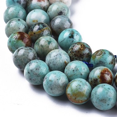 Natural Chrysocolla Beads Strands(G-R477-10mm)-3