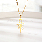 Fashionable 304 Stainless Steel pendant necklace suitable for daily wear for women.(AI3619-1)
