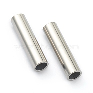 304 Stainless Steel Beads, Tube Beads, Stainless Steel Color, 20x5mm, Hole: 4mm(STAS-H160-05B-P)