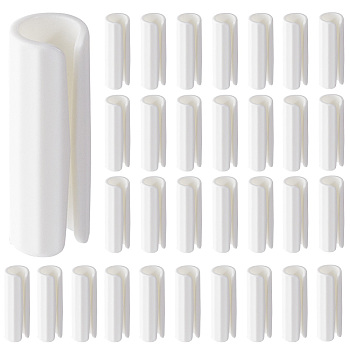 ABS Plastic Bed Sheet Grippers, Fasteners Bed Sheet Clip, Quilt Fixator, Column, White, 49.5x17.5mm, Inner Diameter: 12.5mm