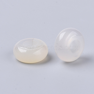 Perles européennes en agate blanche naturelle(G-Q503-16)-2