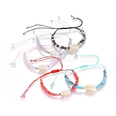 Nylon cordon tressé bracelets de perles(BJEW-JB04100)-1