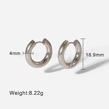 Ring Stainless Steel Earrings