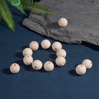 Perles en bois naturel non fini(WOOD-S651-18mm-LF)-4