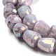 Electroplate Glass Beads Strand(GLAA-G088-03-01)-5