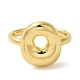 Initials Brass Open Cuff Ring for Women(RJEW-N046-02O-G)-2