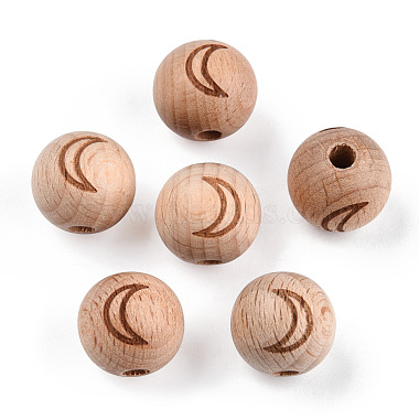 Perles de bois de hêtre gravées(WOOD-N015-04B)-2