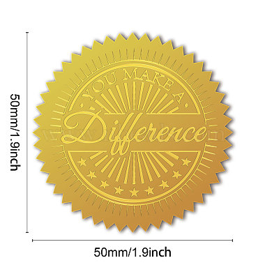 Self Adhesive Gold Foil Embossed Stickers(DIY-WH0211-373)-2