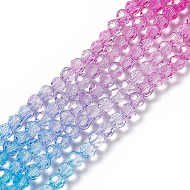 Transparent Glass Beads Strands(GLAA-E036-07I)-2