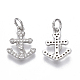 Brass Micro Pave Cubic Zirconia Charms(ZIRC-R109-023P-NF)-1