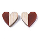 Resin & Wood Two Tone Cabochons(RESI-R425-04D)-2