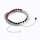 2 Loops Adjustable Nylon Thread Warp Braided Beads Bracelets(BJEW-JB04411)-3