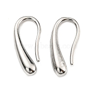 304 Stainless Steel Dangle Earrings, Teardrop, Stainless Steel Color, 16x7.5x3.5mm(STAS-G310-03P)