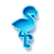 Crane DIY Decoration Silicone Molds, Resin Casting Molds, For UV Resin, Epoxy Resin Jewelry Making, Deep Sky Blue, 107x66x31mm(DIY-I085-29)