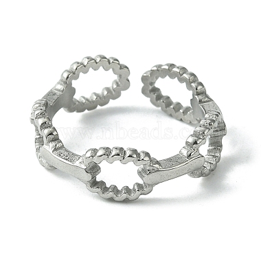 304 Stainless Steel Open Cuff Ring(RJEW-L110-038P)-2