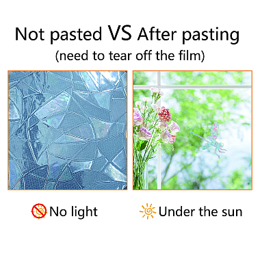 Gorgecraft Waterproof PVC Colored Laser Stained Window Film Adhesive Stickers(DIY-WH0256-052)-8