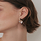 1 Pair Alloy Rhinestone Dangle Stud Earrings(EJEW-LP0003-74B)-1