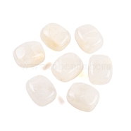 Acrylic Bead, Imitation Jade, Rectangle, Seashell Color, 13x11x8mm, Hole: 1.5mm. 510pcs/500g(OACR-H120-02M)