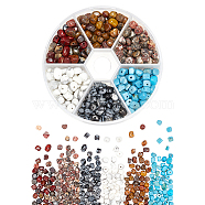 ARRICRAFT Natural & Synthetic Mixed Gemstone Beads, Chips, 3~5mm, Hole: 0.8mm, 10materials/box(G-AR0001-09)