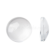 Transparent Glass Cabochons, Half Round/Dome, Clear, 14x4mm(X-GGLA-R026-14mm)