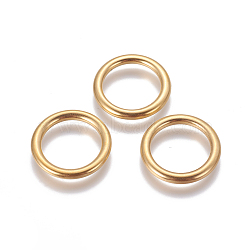 304 Stainless Steel Linking Rings, Ring, Golden, 19.4x2.3mm(STAS-G191-08G)