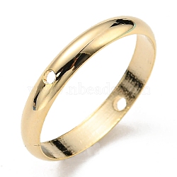 Brass Beads Frames, Long-Lasting Plated, Round Ring, Real 24K Gold Plated, 16x2.5mm, Hole: 1mm(KK-O133-014G-G)