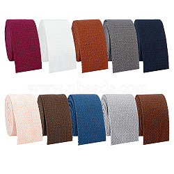 20M 10 Colors Polycotton Wide Ribbon, for Bag Strap Making, Mixed Color, 1-1/2 inch(38mm), 2m/color(OCOR-PH0004-44)