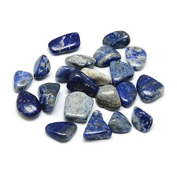 Synthetic Lapis Lazuli Beads, Tumbled Stone, No Hole/Undrilled, Dyed, Nuggets, 10~25x10~20x5~15mm, about 230pcs/1000g