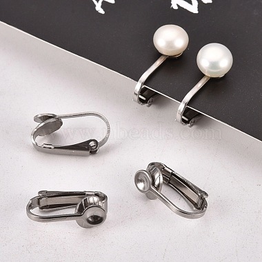 304 Stainless Steel Clip-on Earring Findings(X-STAS-G081-63P)-6