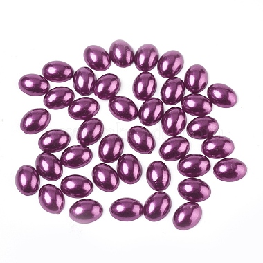 ABS Plastic Imitation Pearl Cabochons(SACR-R755-8x6mm-Z20)-2