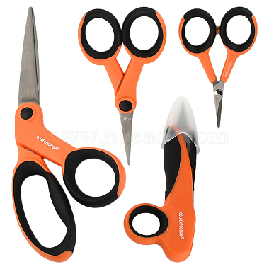 Orange Stainless Steel Scissors
